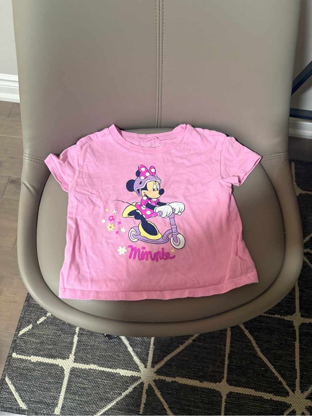GAP Pink Minnie Mouse Scooter Tee